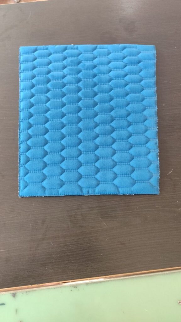 Стёганая замша с прострочкой сот для авточехлов — Автостудия K9